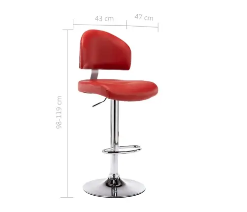 Baaripukid 2 Tk, Veinipunane, Kunstnahk