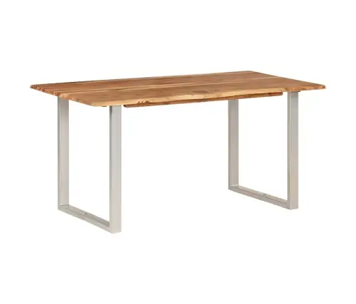 Virtuves Galds, 154X80X76 Cm, Akācijas Masīvkoks Vidaxl