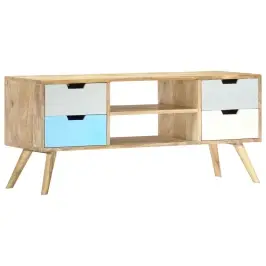 Tv Skapītis, 110X35X48 Cm, Mango Masīvkoks Vidaxl
