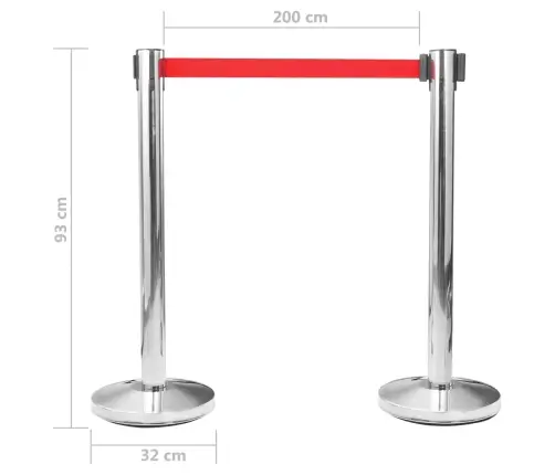 Piirdepost Lindiga, Eralduspiire, Roostevaba Teras, Hõbedane