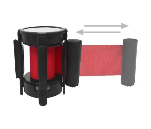 Ištraukiamas Diržas Užtvarai, Raudonos Spalvos, 200Cm