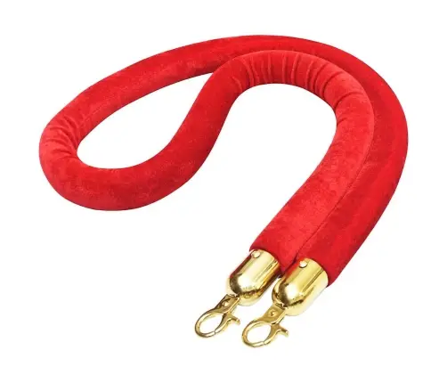 Barjeras Virve, Sarkanā Un Zelta Krāsā, Samts Vidaxl