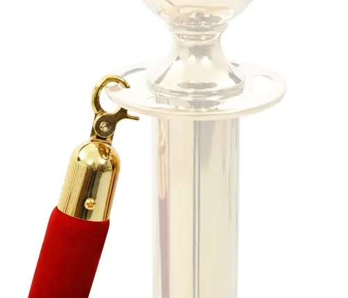 Barjeras Virve, Sarkanā Un Zelta Krāsā, Samts Vidaxl