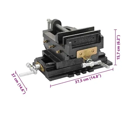 Ar Roku Darbināmas Krustveida Skrūvspīles, 150 Mm Vidaxl