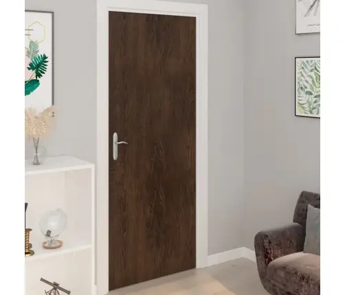 Durvju Līmplēves, 2 Gab., 210X90 Cm, Tumšs Ozolkoks, Pvc Vidaxl