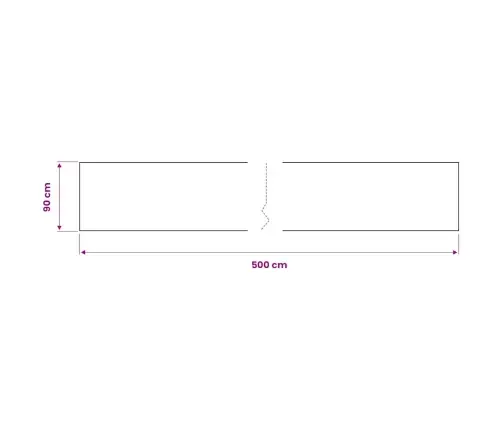 Mēbeļu Līmplēve, Melna, 500X90 Cm, Pvc Vidaxl