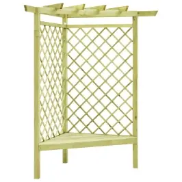 Stūra Pergola Ar Sēdekli, 130X130X197 Cm, Impregnēta Priede Vidaxl Stūra Pergola Ar Sēdekli, 130X130X197 Cm, Impregnēta Priede Vidaxl