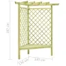 Stūra Pergola Ar Sēdekli, 130X130X197 Cm, Impregnēta Priede Vidaxl