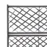 Vīteņaugu Režģis Ar 2 Augstām Kastēm, 58X30X107 Cm, Melns Pe Vidaxl