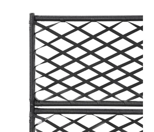 Võrega Taimelava 3 Potiga, 83 X 30 X 130 cm Polürotang, Must