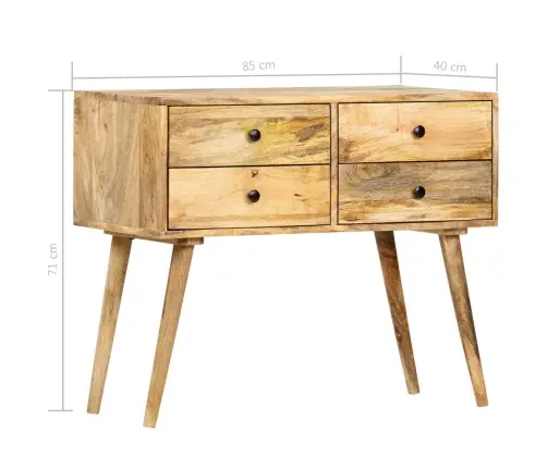 Kumode, 85X40X71 Cm, Mango Masīvkoks Vidaxl