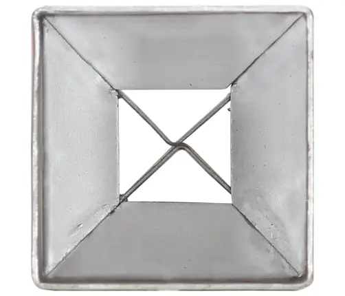 Maavaiad 12 Tk Hõbedane 7 X 7 X 75 Cm Tsingitud Teras