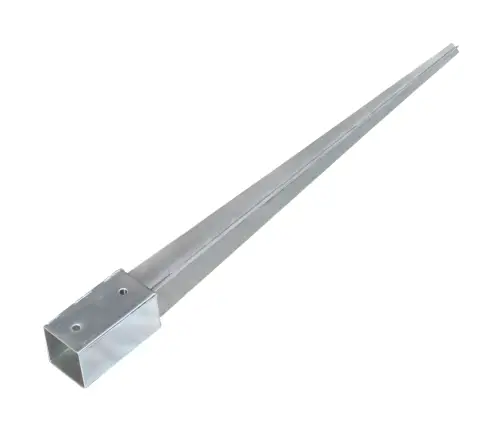 Zemes Mietiņi, 6 Gab., Sudraba Krāsa, 7X7X90 Cm, Tērauds Vidaxl