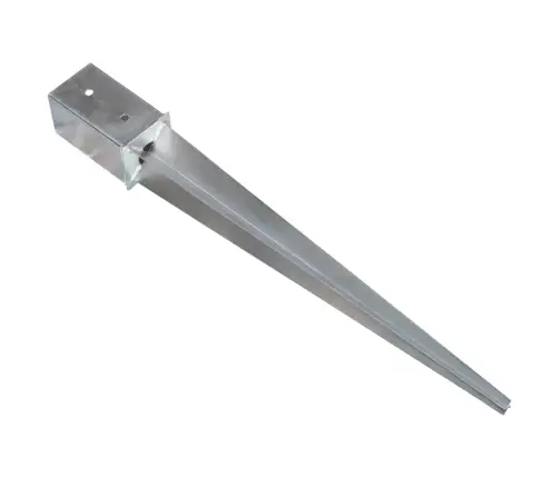 Maavaiad 12 Tk Hõbedane 8 X 8 X 76 Cm Tsingitud Teras