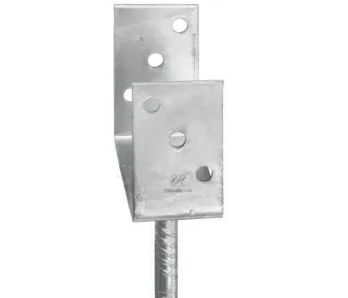 Maavaiad 6 Tk Hõbedane 8 X 6 X 30 Cm Tsingitud Teras