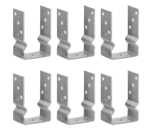 Žogu Stiprinājumi, 6 Gab., Sudraba Krāsa, 9X6X15 Cm, Tērauds Vidaxl