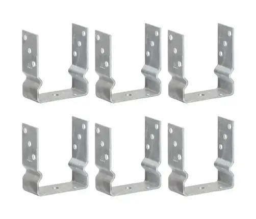 Žogu Stiprinājumi, 6 Gab., Sudraba Krāsa, 12X6X15 Cm, Tērauds Vidaxl