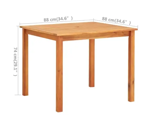 3-Osaline Aiamööblikomplekt Patjadega, Akaatsiapuit