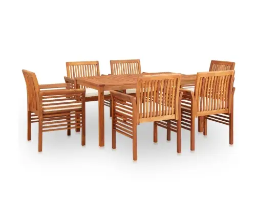 Lauko Valgomojo Komplektas Su Pagalvėlėmis, 7 Dalių, Akacija