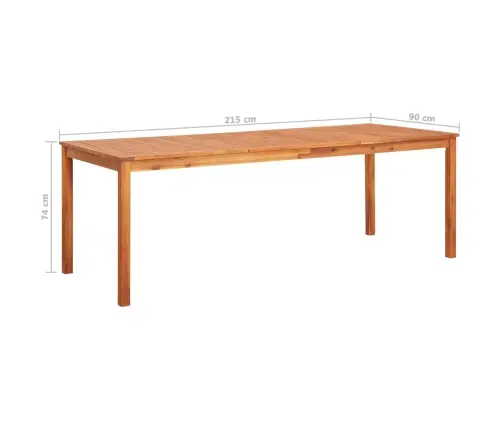 7-Osaline Aiamööblikomplekt Patjadega, Akaatsiapuit