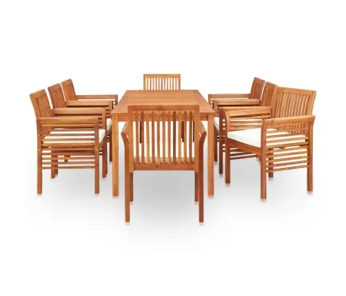 Lauko Valgomojo Komplektas Su Pagalvėlėmis, 9 Dalių, Akacija