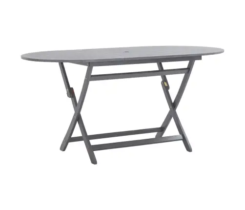 Sodo Valgomojo Komplektas, 7 Dalių, Pilkas, Akacijos Masyvas