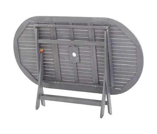 Sodo Valgomojo Komplektas, 7 Dalių, Pilkas, Akacijos Masyvas