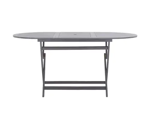 9-Osaline Aiamööblikomplekt, Akaatsiapuit, Hall