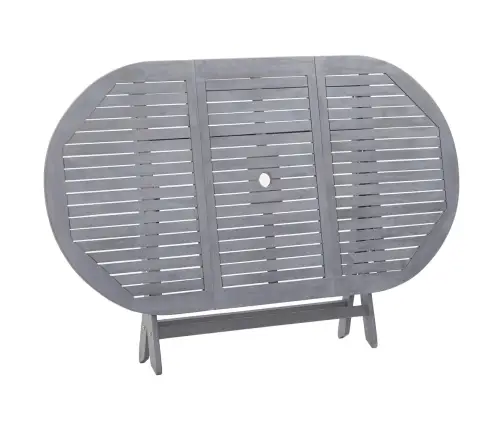 9-Osaline Aiamööblikomplekt, Akaatsiapuit, Hall