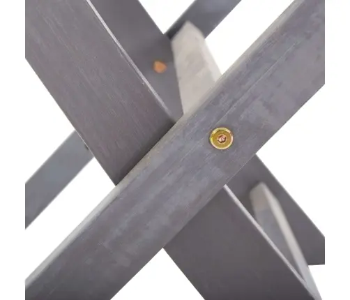 5-Daļīgs Dārza Mēbeļu Komplekts, Akācijas Masīvkoks, Pelēks Vidaxl