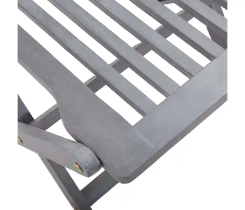 5-Daļīgs Dārza Mēbeļu Komplekts, Akācijas Masīvkoks, Pelēks Vidaxl