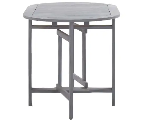 5-Daļīgs Dārza Mēbeļu Komplekts, Akācijas Masīvkoks, Pelēks Vidaxl