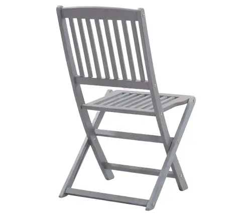 5-Daļīgs Dārza Mēbeļu Komplekts, Akācijas Masīvkoks, Pelēks Vidaxl