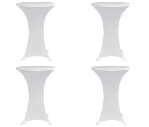 Staltiesė Baro Stal., 4Vnt., Baltos Sp., 80Cm Skersm., Įtemp.