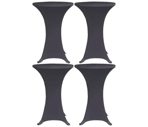 Galdu Pārvalki, 4 Gab., 60 Cm, Elastīgi, Antracīta Pelēki Vidaxl