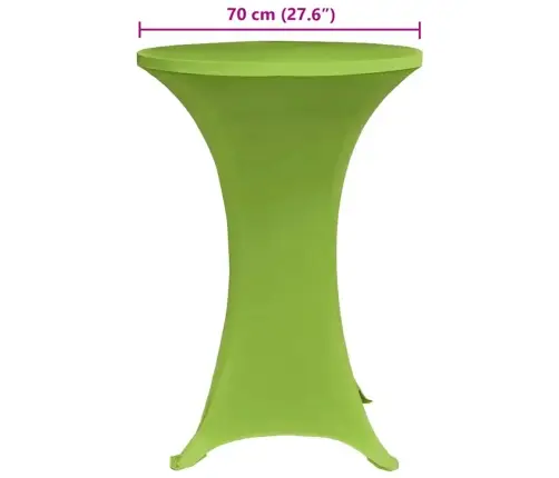 Galdu Pārvalki, 4 Gab., 70 Cm, Zaļš Elastīgs Audums Vidaxl