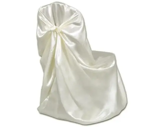 Krēslu Pārvalki Kāzu Banketiem, 12 Gab., Krēmkrāsas Vidaxl