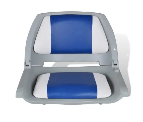 Paadiistmed 2 Tk Kokkupandav Tugi Sinivalge Padi 41X51X48 Cm