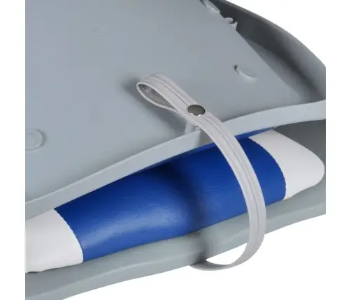 Paadiistmed 2 Tk Kokkupandav Tugi Sinivalge Padi 41X51X48 Cm