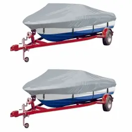 Laivas Pārklāji, 2 Gab., Pelēki, 427-488 Cm, Platums - 173 Cm Vidaxl