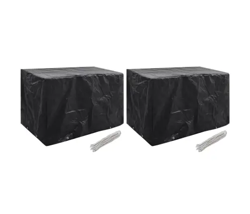 Dārza Mēbeļu Pārklāji, 2 Gab., 8 Gredzeni, 140X70X90 Cm Vidaxl