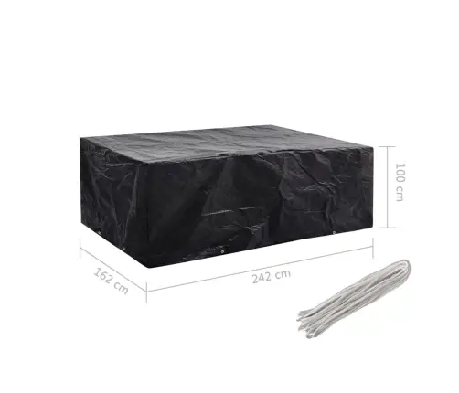 Aiamööblikatted 2 Tk 8 Kinnitusavaga, 242 X 162 X 100 Cm