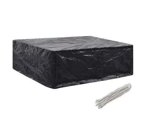 Dārza Mēbeļu Pārklāji, 2 Gab., 8 Gredzeni, 250X210X90 Cm Vidaxl