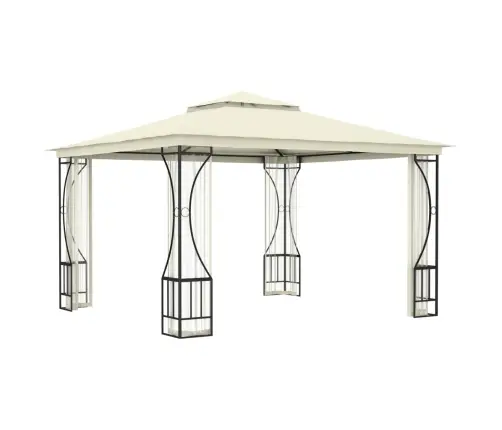 Dārza Nojume Ar Tīklu, 300X300X265 Cm, Krēmkrāsas Vidaxl