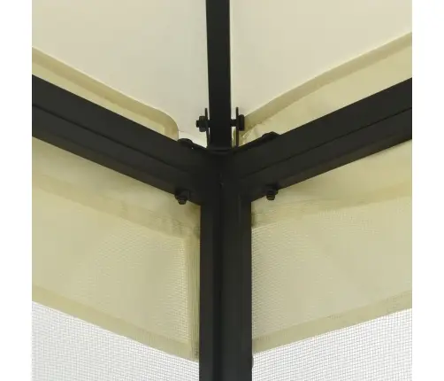 Dārza Nojume Ar Tīklu, 300X300X265 Cm, Krēmkrāsas Vidaxl