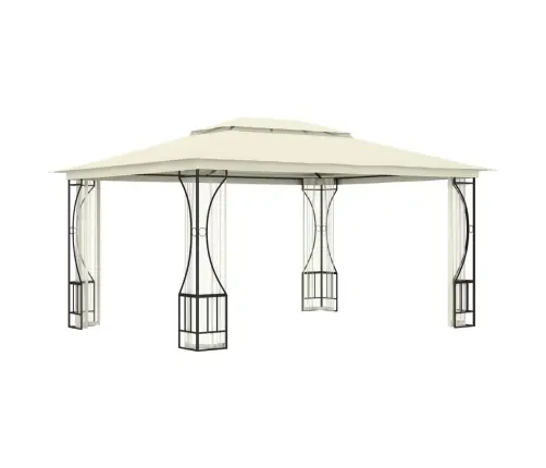 Dārza Nojume Ar Tīklu, 300X400X265 Cm, Krēmkrāsas Vidaxl