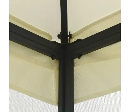 Dārza Nojume Ar Tīklu, 300X400X265 Cm, Krēmkrāsas Vidaxl