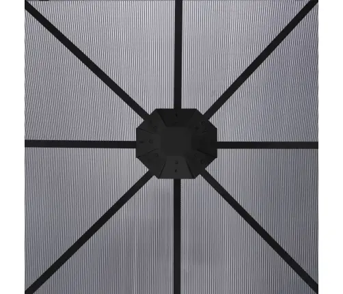 Pavėsinė Su Užuolaidomis, Antracito Spalvos, 300X300X265Cm