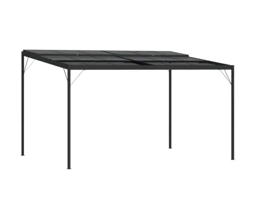 Lapene Ar Jumtu, 4X3X2,5 M, Alumīnijs Un Tērauds Vidaxl