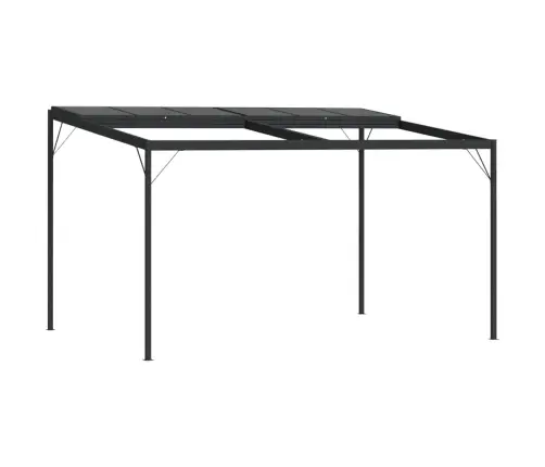 Lapene Ar Jumtu, 4X3X2,5 M, Alumīnijs Un Tērauds Vidaxl